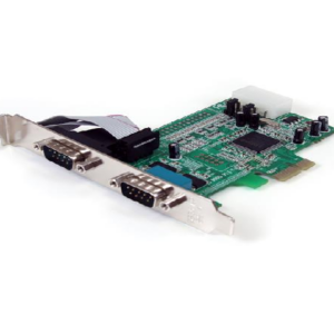 StarTech.com Tarjeta PCI Express Adaptadora Serie RS232 DB9 de 2 Puertos UART16550 - Tarjeta PCIe Controladora de Host Serial RS232 - Tarjeta de Expansión - Windows y Linux (PEX2S553) - Adaptador serie - PCIe perfil bajo - RS-232 x 2 - para P/N: BNDTB10GI, BNDTB210GSFP, BNDTB310GNDP, BNDTB410GSFP, BNDTB4M2E1, BNDTBUSB3142
