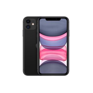 Apple iPhone 11 - Teléfono inteligente - Single SIM - 4G Gigabit Class LTE - 128 GB - 6.1" - 1792 x 828 píxeles (326 ppi) - Liquid Retina HD display (cámara frontal de 12 MP) - 2 x cámaras traseras - negro