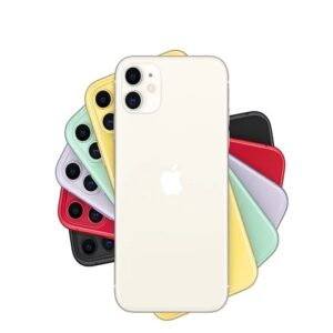 Apple iPhone 11 - Teléfono inteligente - Single SIM - 4G Gigabit Class LTE - 64 GB - 6.1" - 1792 x 828 píxeles (326 ppi) - Liquid Retina HD display (cámara frontal de 12 MP) - 2 x cámaras traseras - blanco