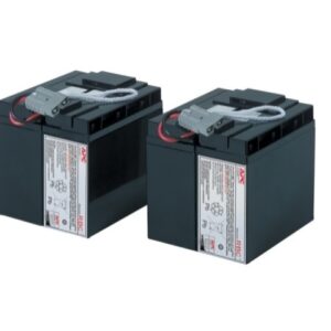 APC Replacement Battery Cartridge #55 - Batería de UPS - Ácido de plomo - 2 celdas - negro - para P/N: SMT2200C, SMT2200I-AR, SMT2200IC, SMT3000C, SMT3000I-AR, SMT3000IC, SUA3000I-IN
