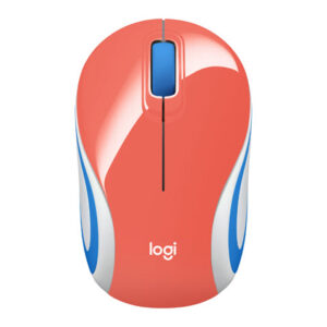 Logitech M187 - Ratón - óptico - 3 botones - inalámbrico - 2.4 GHz - receptor inalámbrico USB - Coral