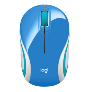 Logitech M187 - Ratón - óptico - 3 botones - inalámbrico - 2.4 GHz - receptor inalámbrico USB - azul