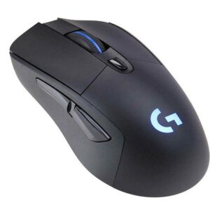 Logitech Wireless Gaming Mouse G703 LIGHTSPEED with HERO 25K Sensor - Ratón - óptico - 6 botones - inalámbrico, cableado - 2.4 GHz - receptor inalámbrico USB
