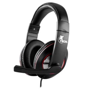 Xtech - Headset - Wired - XTH-531 - Kalamos - Gaming - Color: Black w Red accents - Connection type: USB plug- Directivity: Omnidirectional - Buttons: Command Capsule (with volume +, Volume -, audio mute, and Microphone mute - Cable length: 6.5ft
