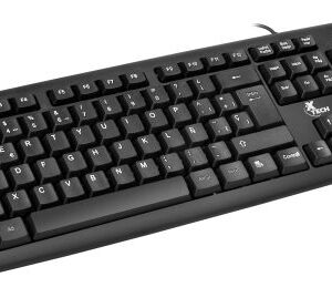 Xtech - Keyboard - Wired - Spanish - USB - Black - Standard XTK-092S