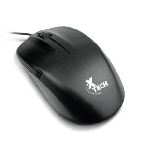 Xtech - Mouse - USB - Wired - All black - 3D 3-button XTM-205 - 1000dpi