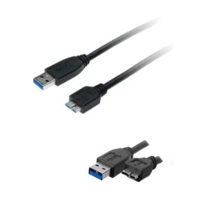 Xtech -   XTC-365 - Data cable - USB  to  Micro USB 3.0 - 91 cm - Black - 3ft for hard drives