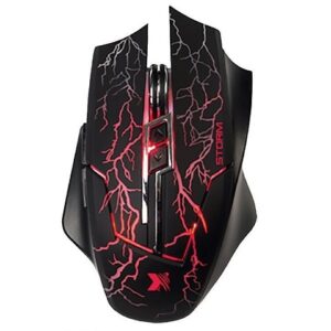 Mouse para Gaming Xtech XTM-510 Bellixus USB - Resolución ajustable de hasta 2400 ppp - Luces LED de 3 colores - Cable sin enredos - Sensor: Óptico - Botones: 6 - Iluminado: Sí - Longitud del cable: 5,2 pies, trenzado