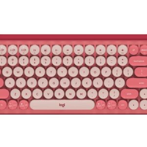 Logitech POP Keys - Teclado - Inalámbrico - Español - USB / Bluetooth LE / Bluetooth 5.1 / Bluetooth - Ergonomic Design - Rosa