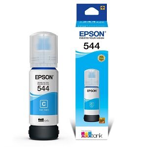 Epson 544 - 65 ml - cián - original - recarga de tinta - para EcoTank L1110, L1210, L3110, L3150, L3210, L3250, L3260, L5290