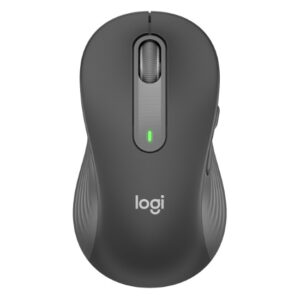Logitech Signature M650 L - Ratón - tamaño completo - diestro - inalámbrico - Bluetooth, 2.4 GHz - receptor de USB Logitech Logi Bolt - grafito