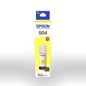 Epson 504 - 70 ml - amarillo - original - recarga de tinta - para EcoTank L4150, L4260, L6161, L6171, L6191, L6270