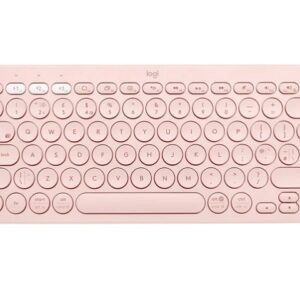 Logitech K380 Multi-Device Bluetooth Keyboard - Teclado - inalámbrico - Bluetooth 3.0 - QWERTY - español - rosa