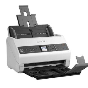 Epson DS-730N - Escáner de documentos - Sensor de imagen de contacto (CIS) - a dos caras - Ledger - 600 ppp x 600 ppp - hasta 40 ppm (mono) / hasta 40 ppm (color) - Alimentador automático de documentos (ADF) (100 hojas) - hasta 6500 exploraciones por día - USB 2.0, Gigabit LAN