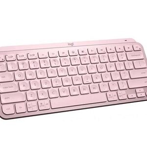 Logitech MX Keys Mini - eclado - Inalámbrico - Español - Bluetooth 5.0 / Bluetooth / 2.4 GHz / USB-C - Ergonomic Design - Rosa