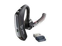 Poly Voyager 5200 UC - Auricular - auriculares de oído - montaje encima de la oreja - Bluetooth - inalámbrico