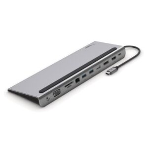 Belkin CONNECT 11-in-1 - Soporte multipuerto - USB-C - VGA, HDMI, DP - 1GbE