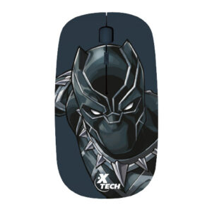 Xtech - XTM-M340BP - Mouse - 2.4 GHz - Wireless - Black - Marvel Black Panther