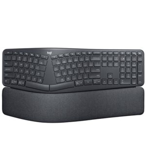 Logitech ERGO K860 - Teclado - inalámbrico - 2.4 GHz, Bluetooth 5.0 - grafito