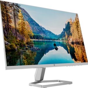 HP M24fw - Monitor LED - 24" (23.8" visible) - 1920 x 1080 Full HD (1080p) @ 75 Hz - IPS - 300 cd/m² - 1000:1 - 5 ms - HDMI, VGA - blanco cerámica, plata (base)