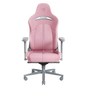 Razer Enki - Silla de juegos - reposabrazos - forma de T - inclinación - giratorio - espuma moldeada de poliuretano de alta densidad, poliuretano elastomérico (EPU), marco de acero, base de aluminio - cuarzo