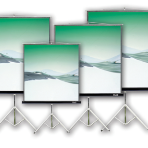 Klip Xtreme KPS-102B - Pantalla de proyección con trípode - 86 pulgada ( 218 cm ) - 4:3 - Matte White - negro