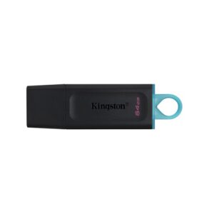 Kingston DataTraveler Exodia - Unidad flash USB - 64 GB - USB 3.2 Gen 1 - negro con turquesa