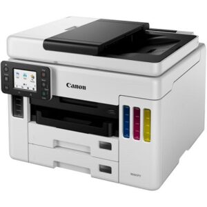 Canon MAXIFY GX7010 - Impresora multifunción - color - chorro de tinta - rellenable - A4 (210 x 297 mm), Legal (216 x 356 mm) (original) - A4/Legal (material) - hasta 45 ppm (impresión) - hasta 24 ipm (impresión) - 600 hojas - USB 2.0, LAN, Wi-Fi(n), host USB