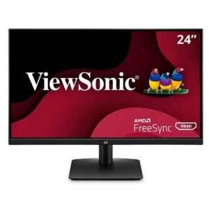 ViewSonic VA2433-H - Monitor LED - 24" (23.6" visible) - 1920 x 1080 Full HD (1080p) - VA - 250 cd/m² - 3000:1 - 4 ms - HDMI, 2xVGA