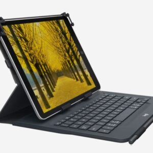 Logitech Universal Folio for 9-10 inch Tablets - Caja de teclado y folio - inalámbrico - Bluetooth 3.0 - No incluye pluma digital