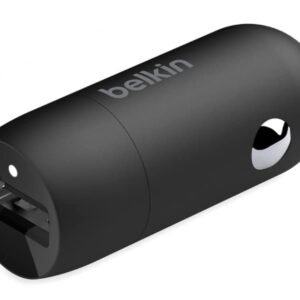 Belkin - Adaptador de corriente para el coche - 20 vatios - Fast Charge (24 pin USB-C) - negro