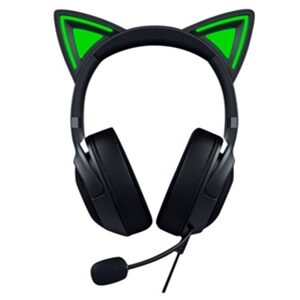 Razer Kraken Kitty V2 - Auricular - tamaño completo - cableado - USB - aislamiento de ruido - negro