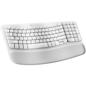 Logitech - Keyboard - Wave keys - Spanish - Off white
