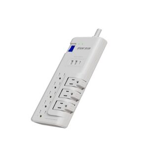 Forza - Surge protector - AC 110/220 V - 8 Tomas de Corriente - 3-ROT 2USB-A/1C 6FT