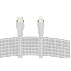 Belkin BOOST CHARGE - Cable Lightning - 24 pin USB-C macho a Lightning macho - 3 m - blanco